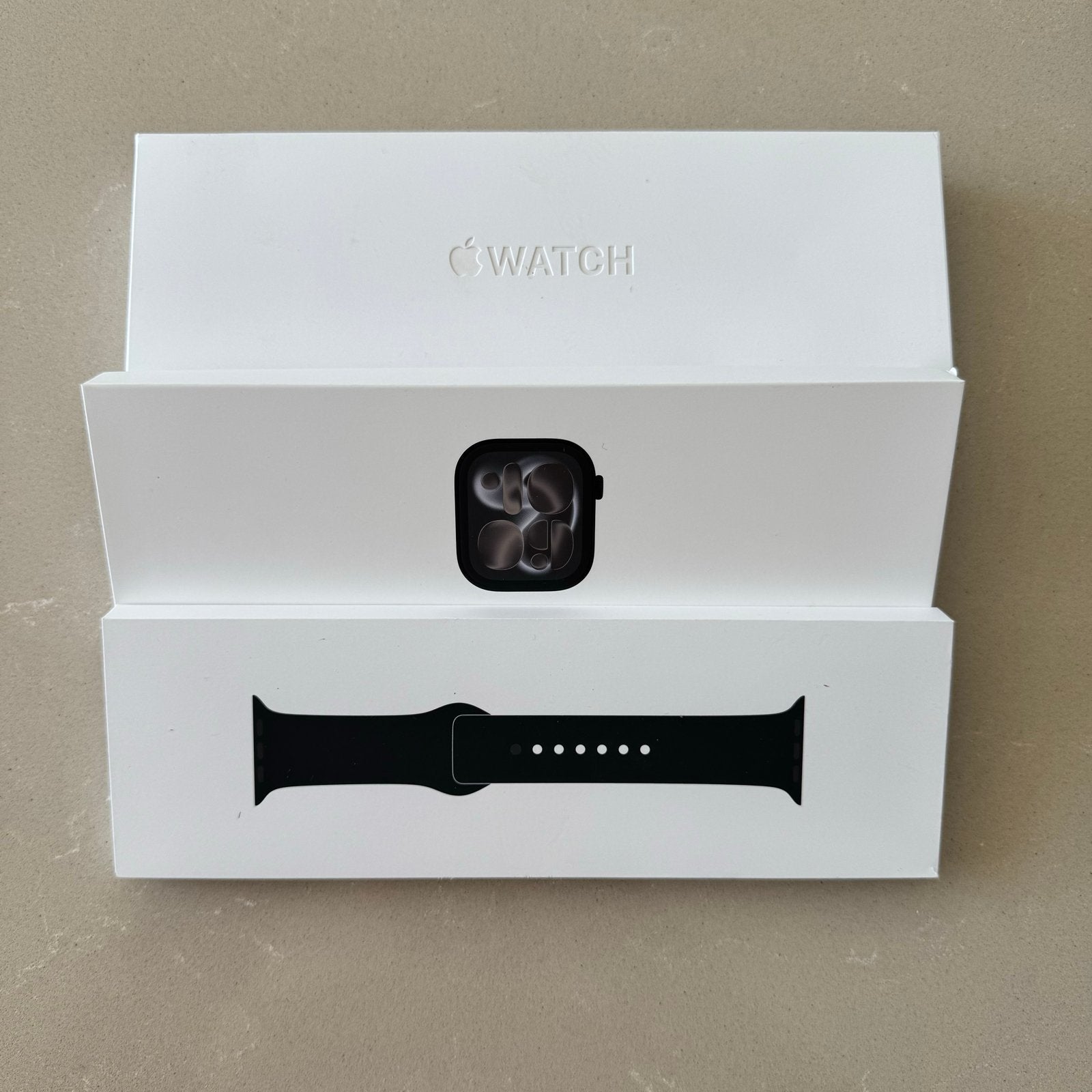 Apple Watch Series 11 42mm + Originele Band S/M, Afstand, Zwart, IOS, Ophalen of Verzenden