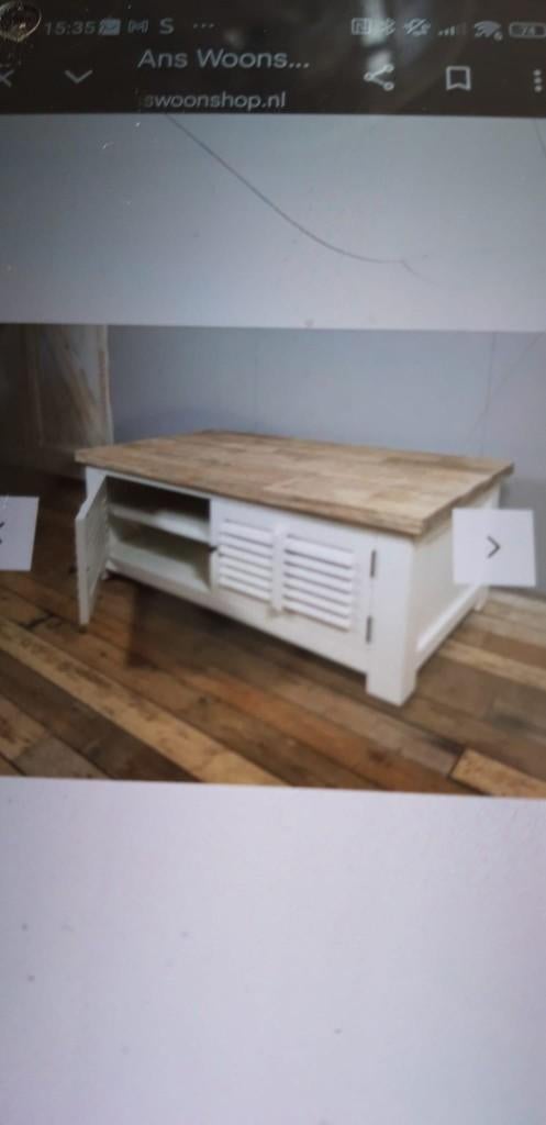 Salontafel met houten blad  te koop, Ophalen, Gebruikt, 100 tot 150 cm, 50 tot 100 cm