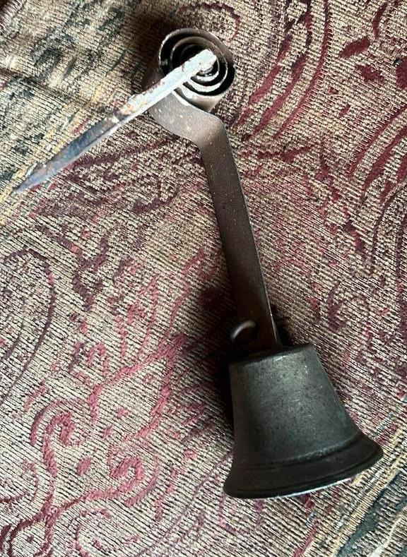 Oude Koperen/Bronzen Deurbel met Klepel, Antiek en Kunst, Ophalen of Verzenden
