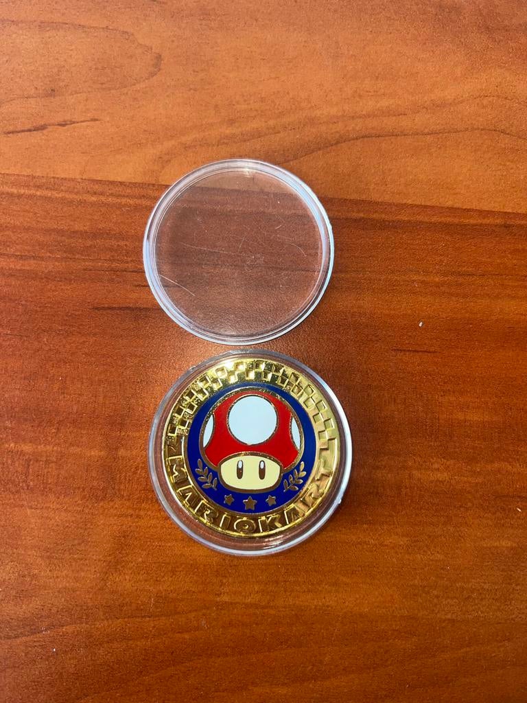 Zeldzame Mario Kart Gouden Munt - Mushroom Cup Limited Editi, Overige landen, Losse munt, Goud, Overige waardes