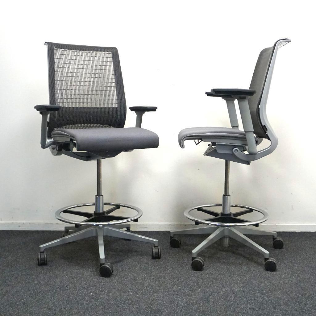 Steelcase Think V2 Baliestoelen | Ergonomisch | Grijs, Huis en Inrichting, Bureaustoelen, Gebruikt, -, -, Ophalen of Verzenden