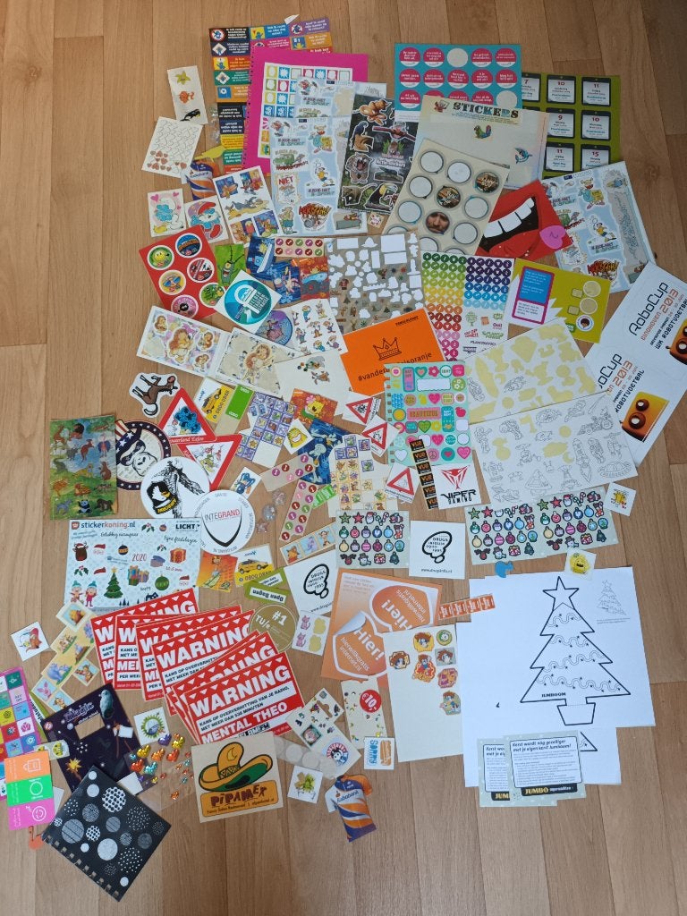 Stickers verzameling letters plaatjes sticker letters dieren, Ophalen of Verzenden, Zo goed als nieuw, Stickers en Plaatjes