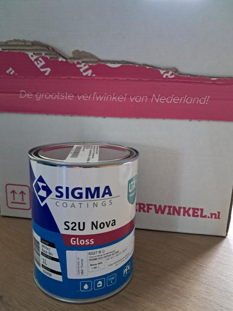 Sigma S2U Nova Gloss verf - Wit (1L), Ophalen