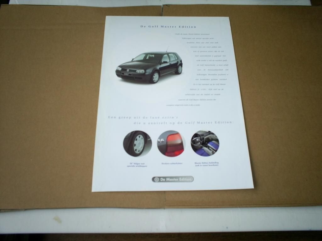 VW De Golf Master Edition + Prijzen 5 / 2001 2 pag., Boeken, Verzenden, Zo goed als nieuw, Volkswagen