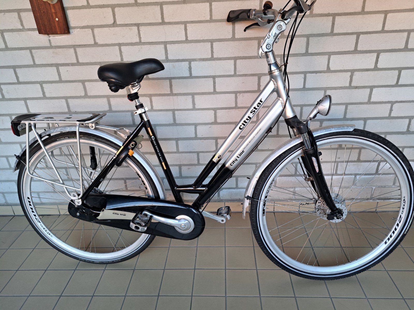 Damesfiets 8versn  54cm met verende zadelpen56 cm, Minder dan 10 versnellingen, Ophalen, Overige merken, 53 tot 56 cm