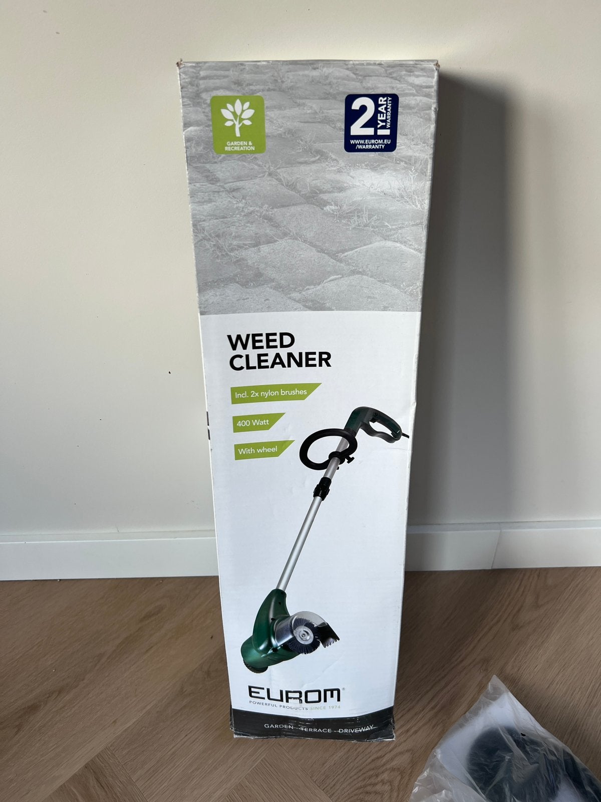 Nieuwe Eurom Weed Cleaner elektrische onkruidborstel 400W, Ophalen, Nieuw