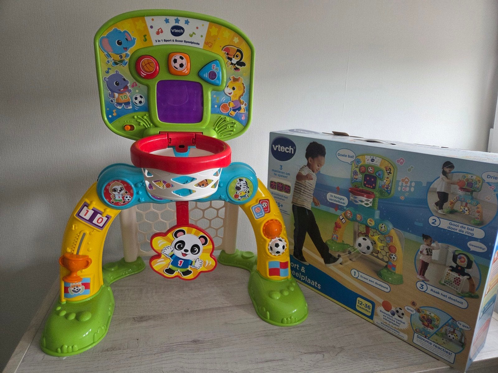 Vtech 3 in 1 sport en scoor speelplaats, Ophalen of Verzenden, Zo goed als nieuw, 6 maanden tot 2 jaar