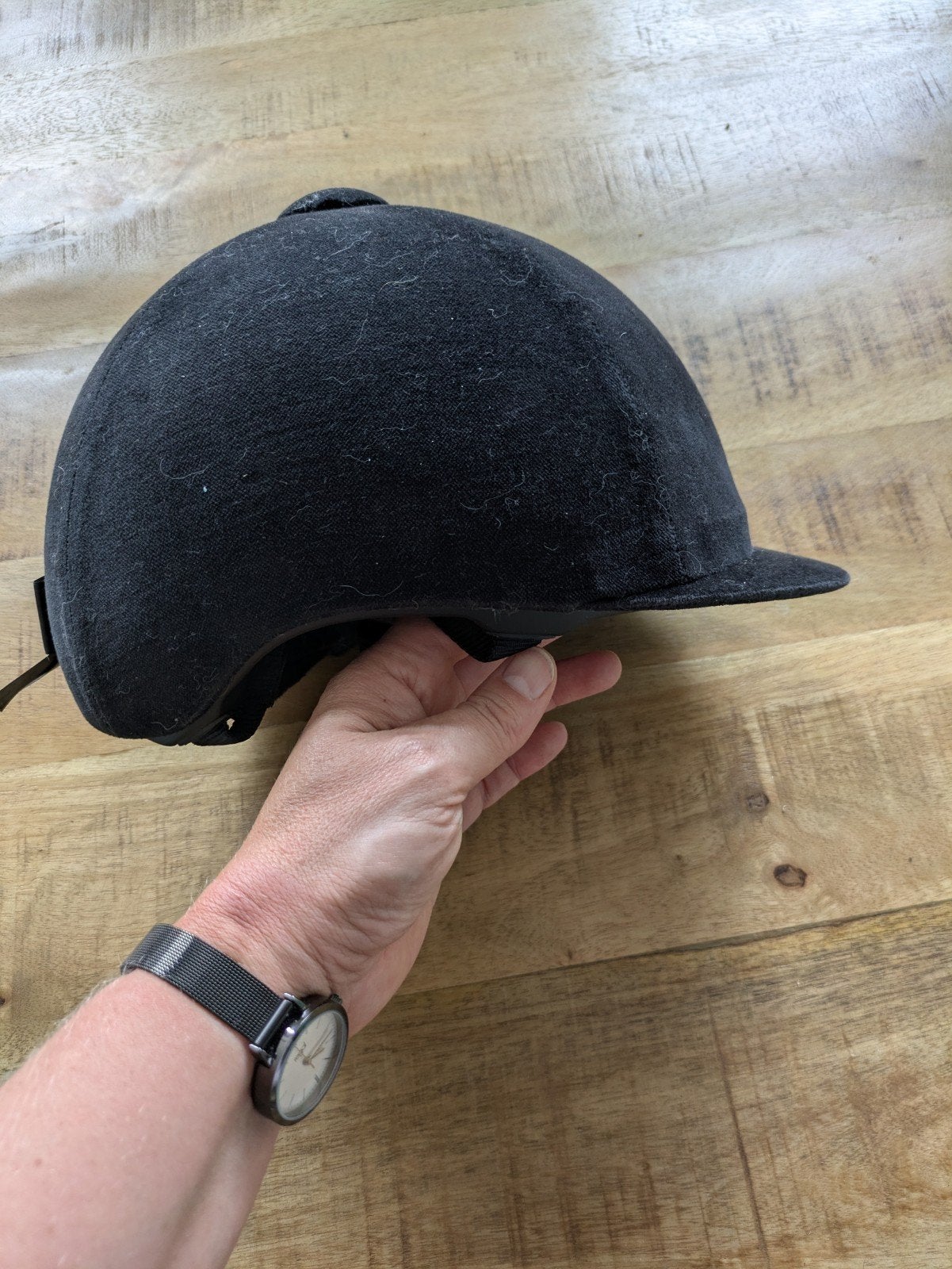 Kep (cap) zwart 55 cm, Dieren en Toebehoren, Ophalen, Zo goed als nieuw, Dressuur, Cap