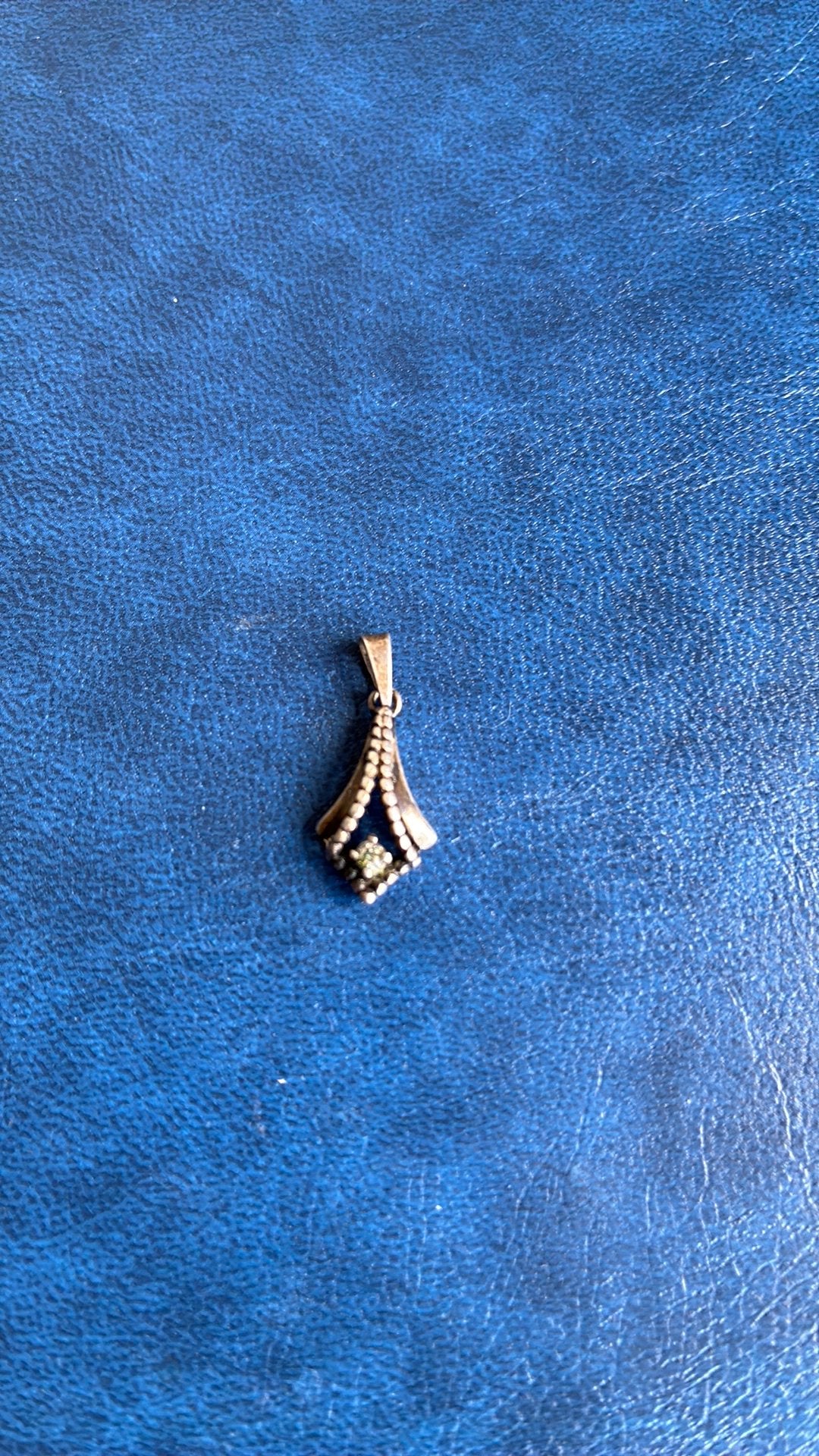 835 zilver hanger met zirkonium, Ophalen of Verzenden, Gebruikt, Zilver, Zilver