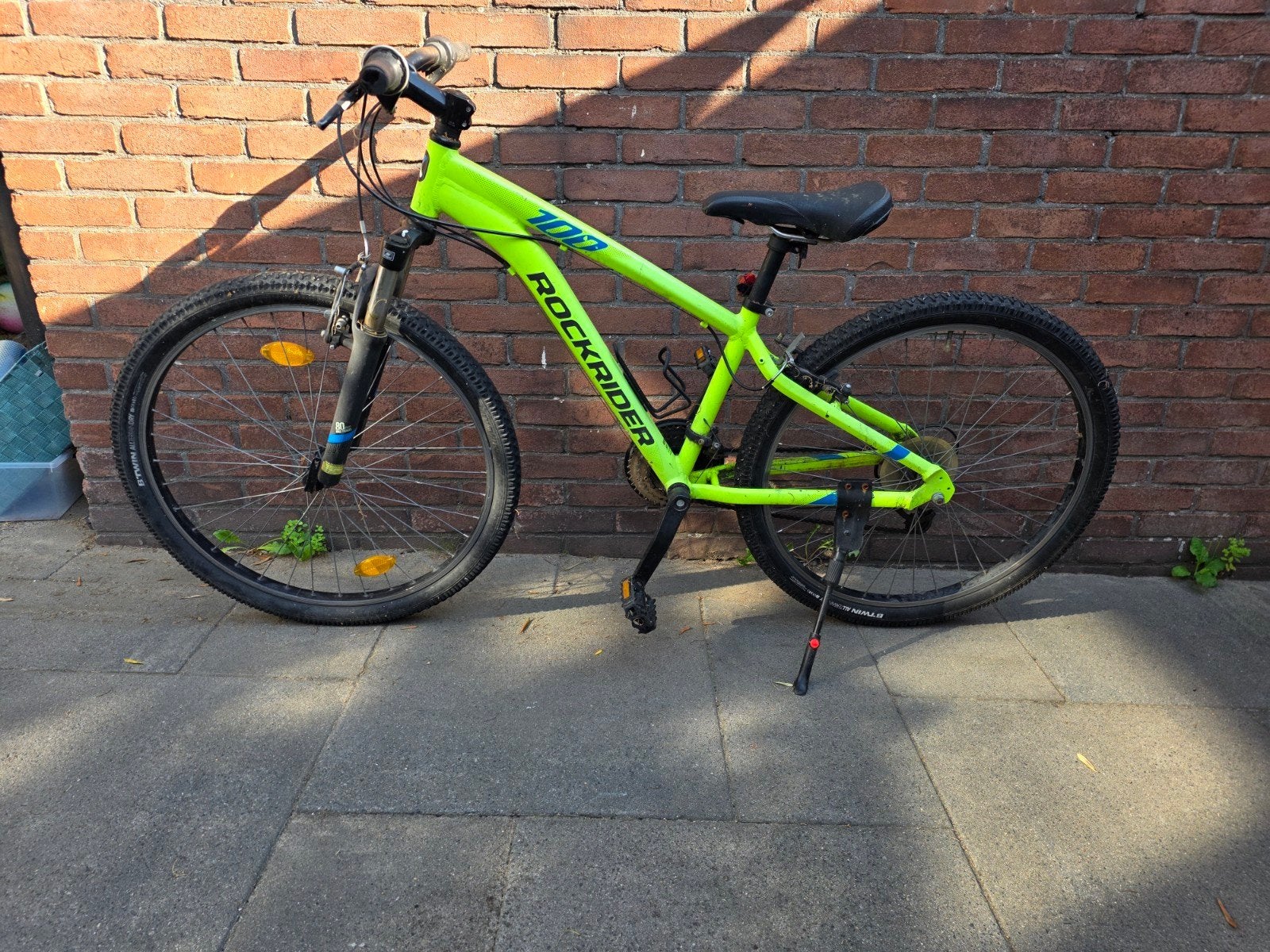 Decathlon Rockrider ST 100 Mountainbike - Neon Groen, Minder dan 45 cm, Ophalen, Gebruikt, Overige merken