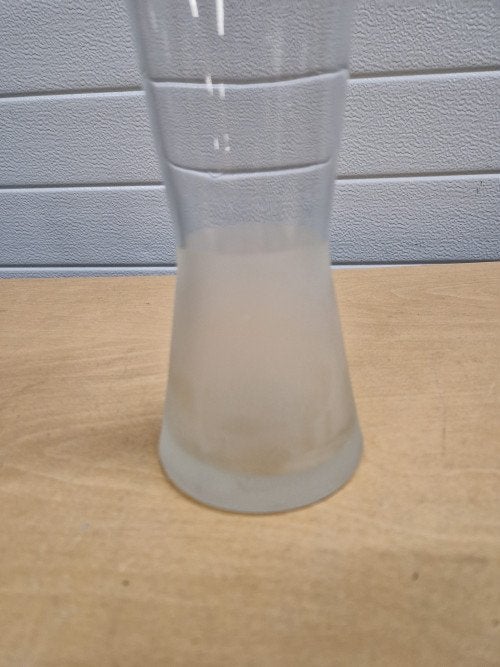 vaas art designe mat glas, Ophalen of Verzenden