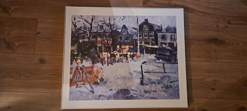 Fotoprint Rob Houdijk '83' in alu bloc lijst 60 x 50 cm, Ophalen