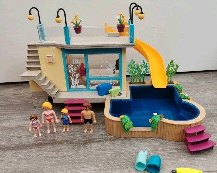 Playmobil zwembad, Ophalen, Gebruikt