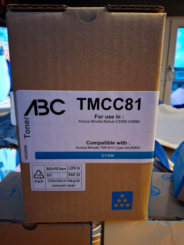 Toner set voor Konica Minolta Bizhub C3300i / C4000i, Ophalen of Verzenden, Nieuw, Toner, ABC (Compatibel met Konica Minolta)