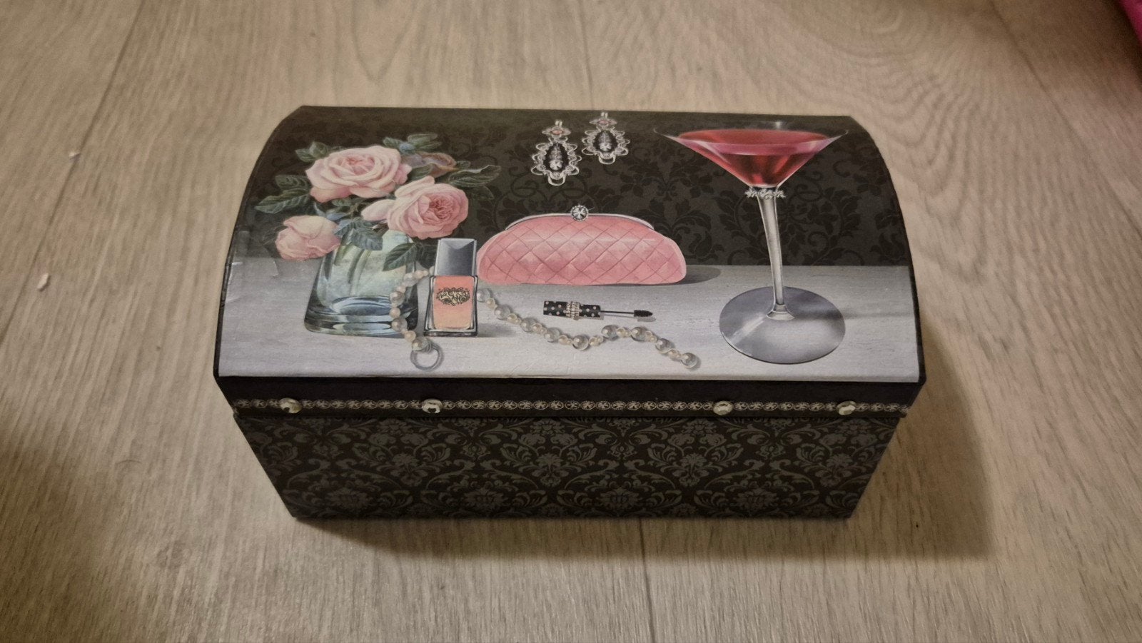 Vintage look sieradendoos, Sieraden, Tassen en Uiterlijk, Beautycases, Ophalen of Verzenden, Zo goed als nieuw