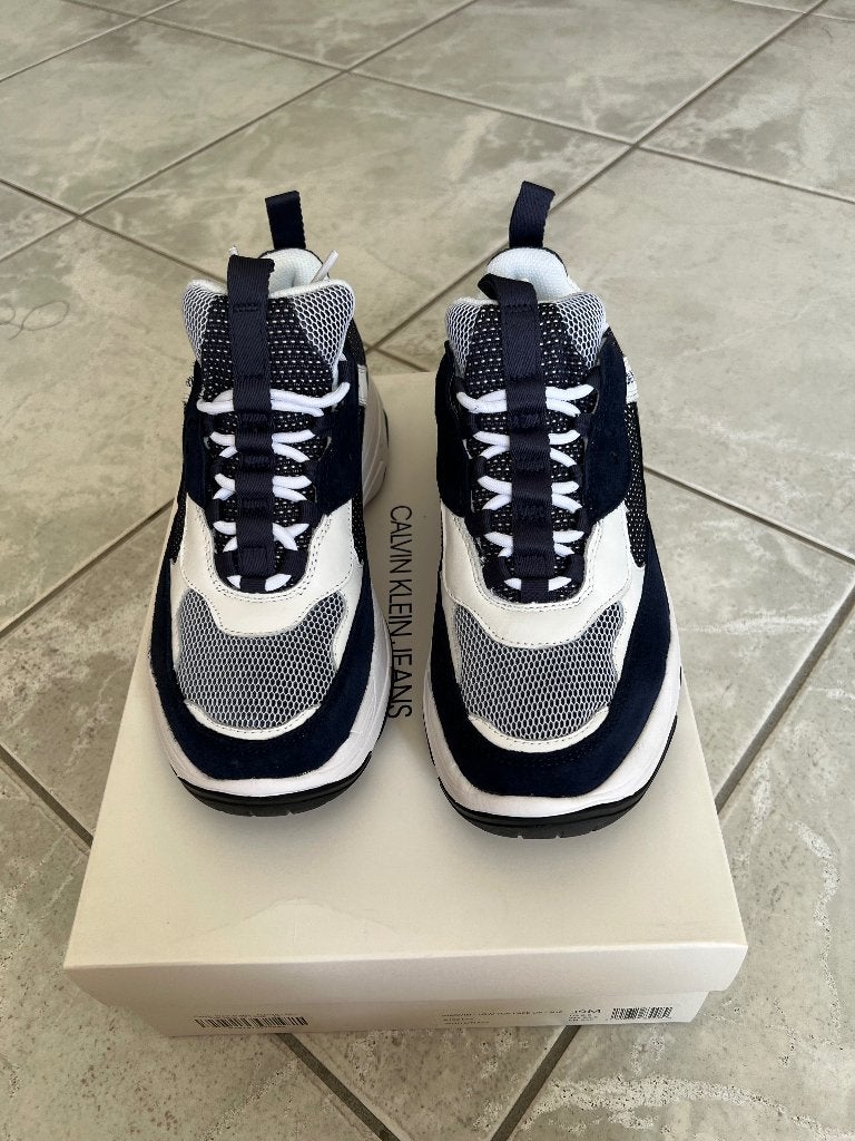 Calvin Klein Jeans sneakers -Marvin maat 39 White/ Navy, Kleding | Heren, Nieuw, Sneakers of Gympen, Calvin Klein Jeans, Verzenden
