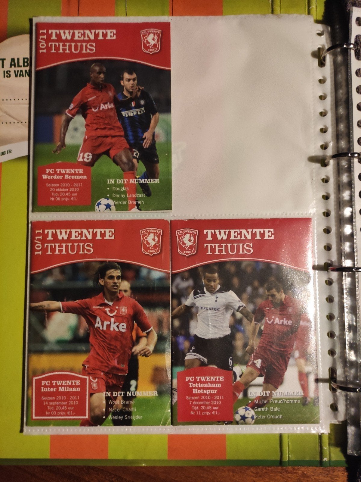 FC Twente spullen programmaboekjes en plaatjes, Ophalen of Verzenden, Zo goed als nieuw, F.C. Twente