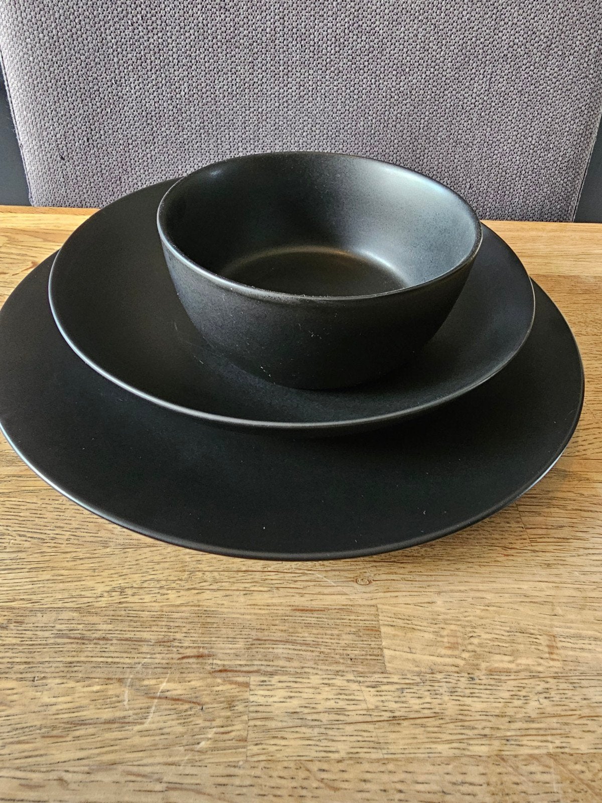 Zwarte serviesset van H&M Home, Ophalen, Gebruikt, Overige merken, Keramiek
