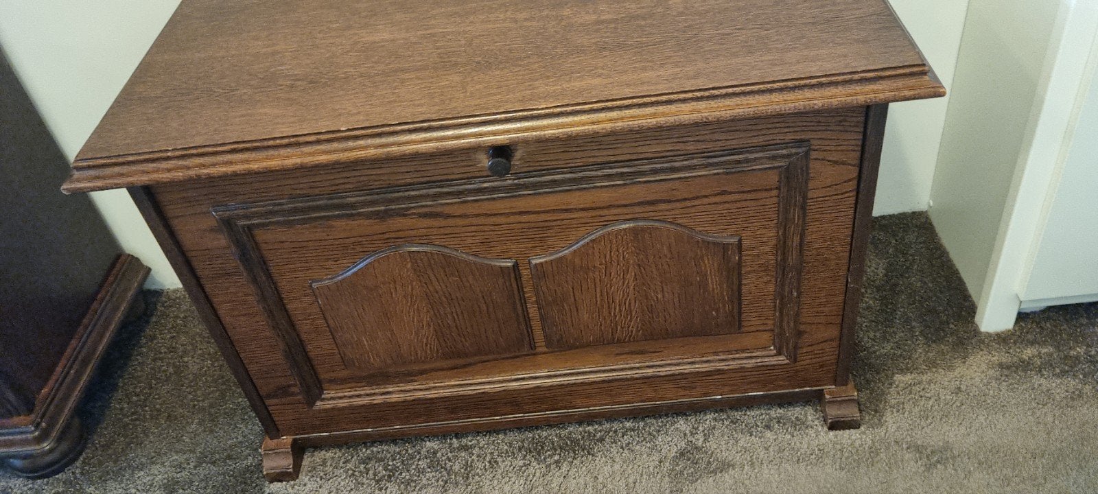 Vintage houten schoenenkast met lades, Ophalen