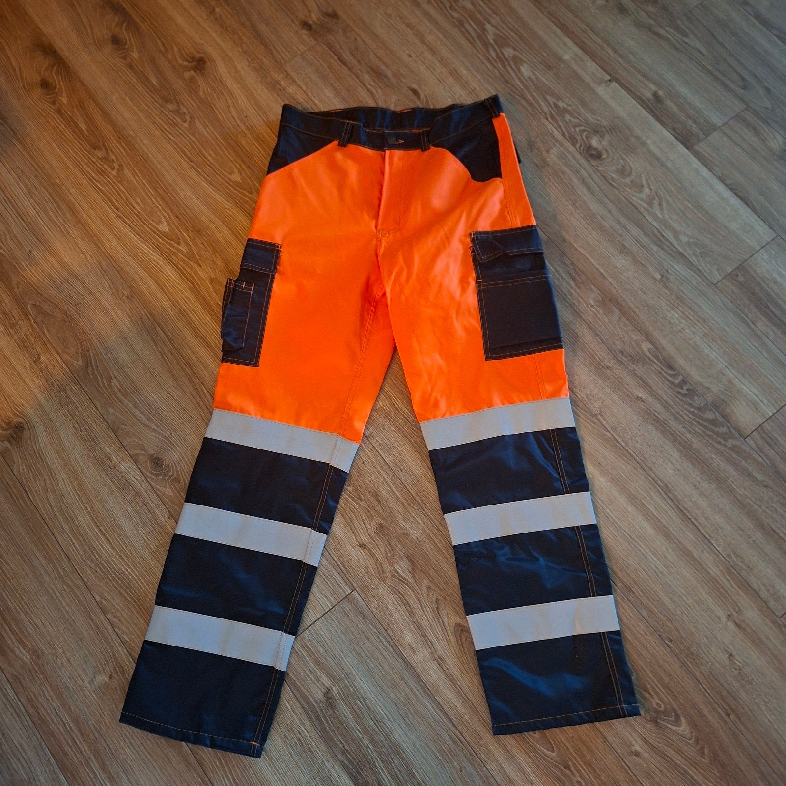 Nieuwe werkbroek merk Jobber maat 48 oranje reflecterende, Tuin en Terras, Ophalen of Verzenden, Nieuw, Broek