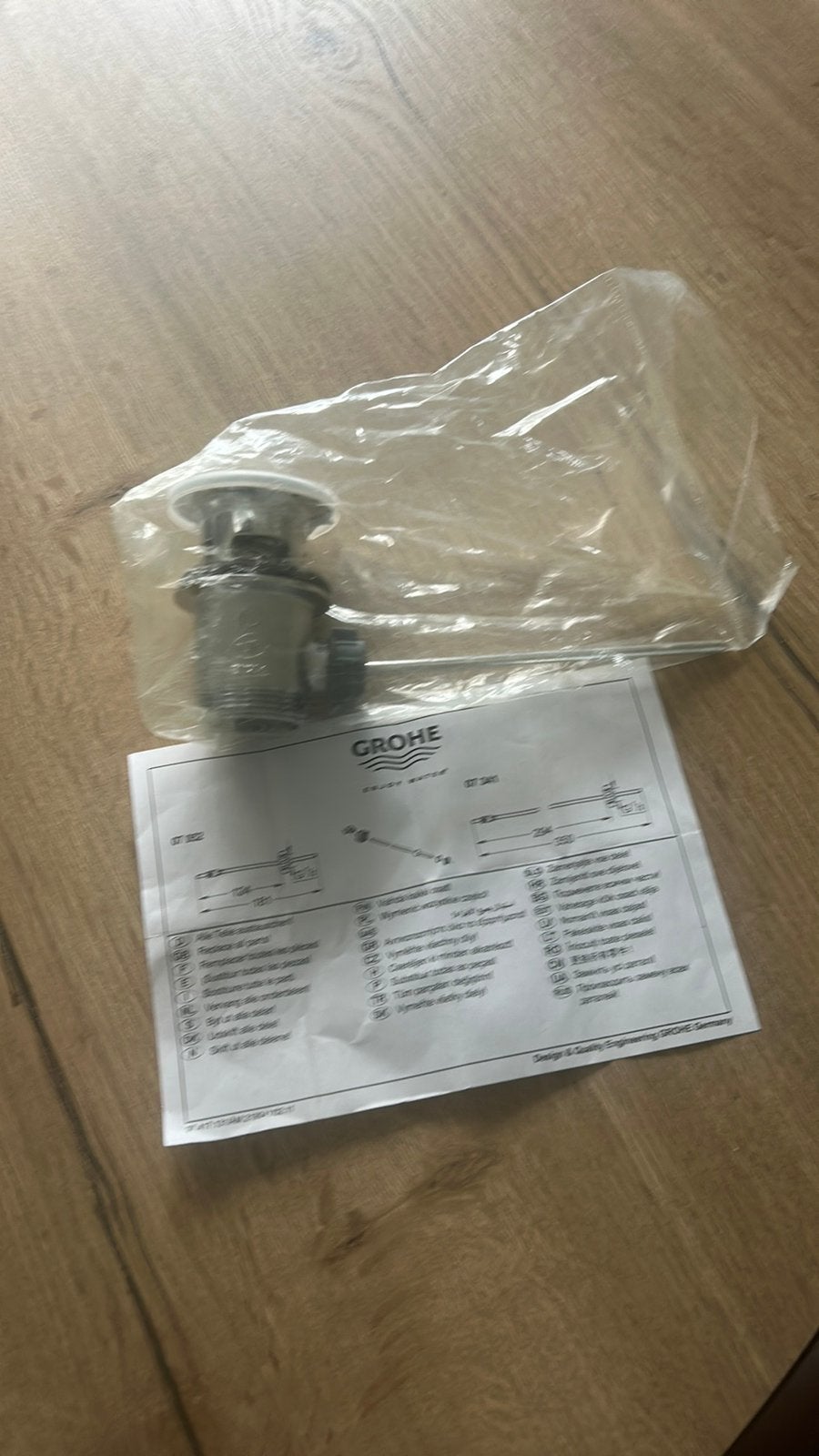 Grohe afvoer wastafel, Ophalen of Verzenden, Zo goed als nieuw, Wastafel