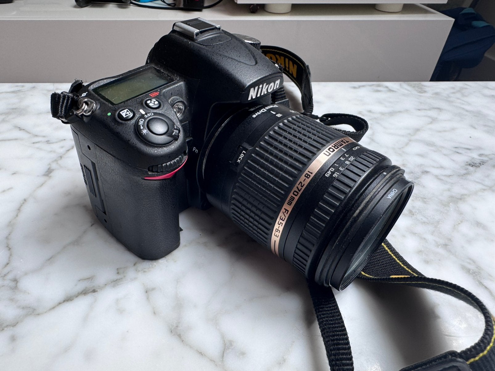 Nikon D7000 + Tamron 18-270mm | Uniek lage shuttercount!, Ingebouwde flitser, Gebruikt, Spiegelreflex, Verzenden