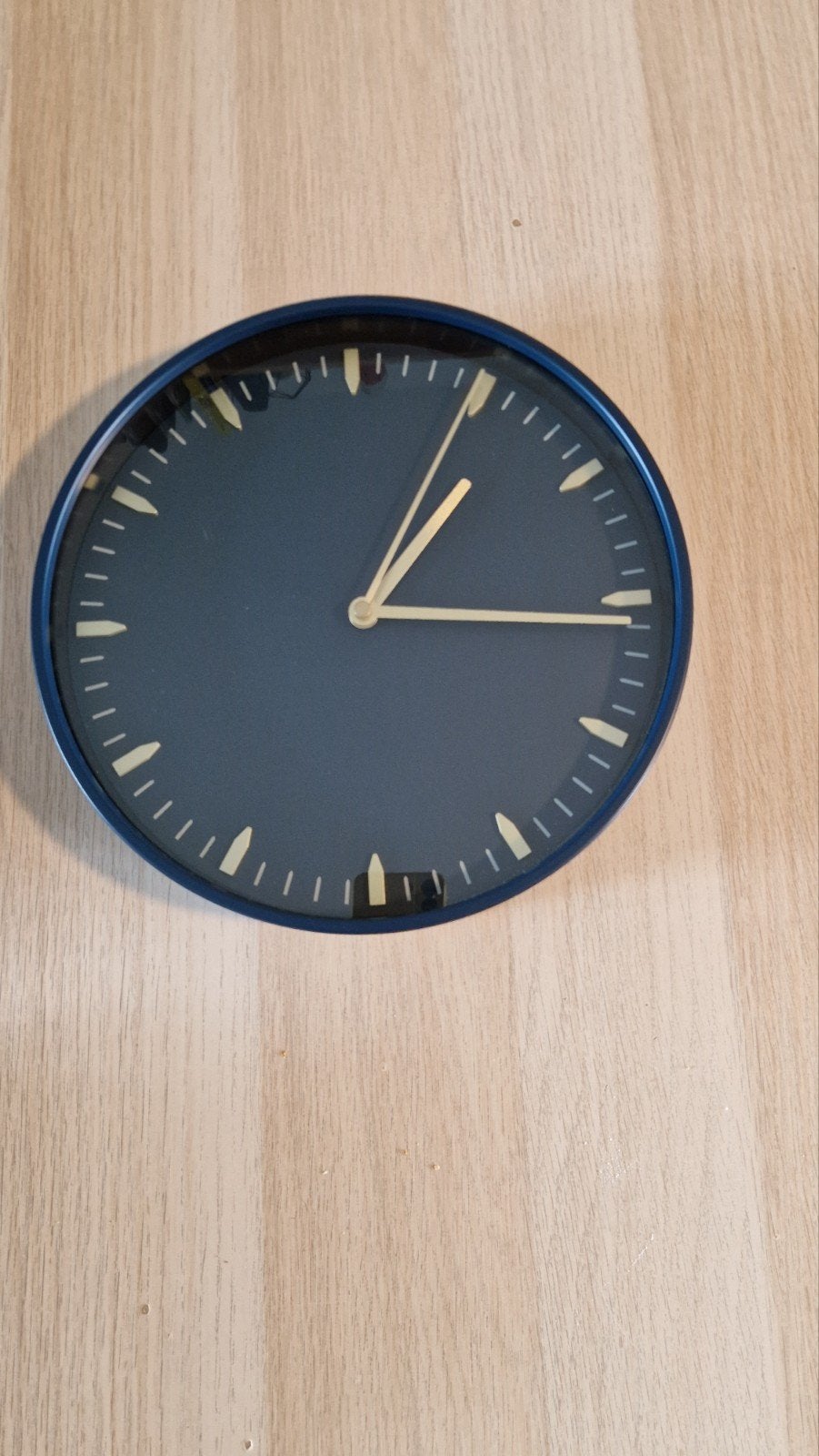 IKEA SKARIG Wandklok - Donkerblauw, Analoog, Ophalen, Wandklok, IKEA, Analoog