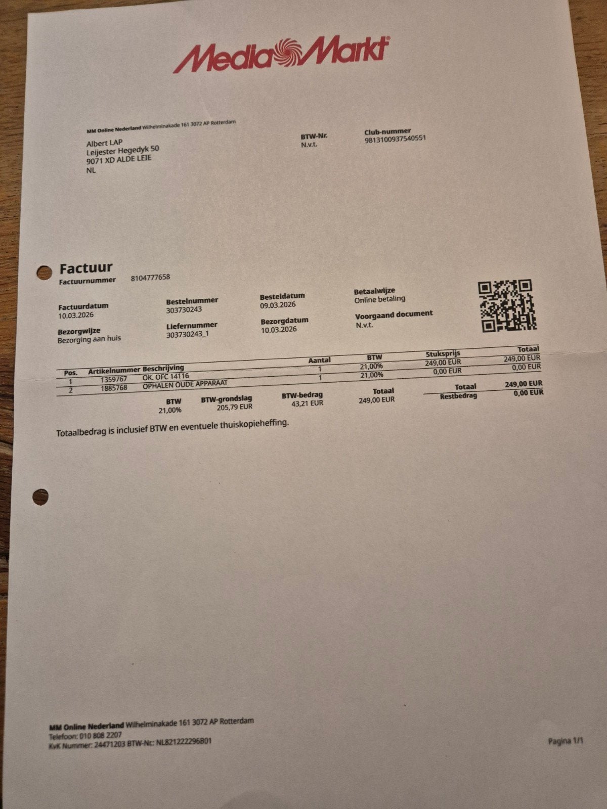 OK. OGC 41116 Gasfornuis met oven - Nieuw in doos, Ophalen, Nieuw, 4 kookzones, Gas