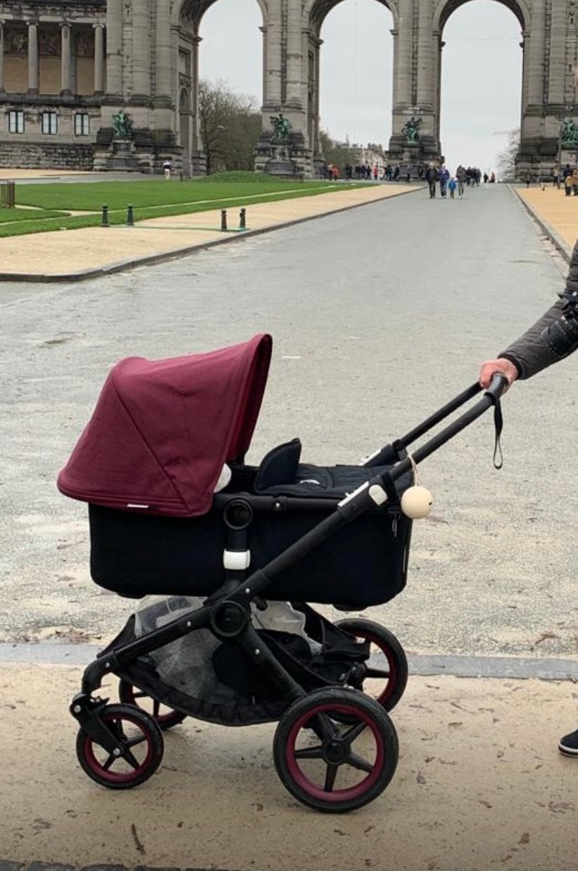 Bugaboo Fox 2 bordeaux & beige kap, met veel accessoires, Ophalen, Gebruikt, Bugaboo, Combiwagen