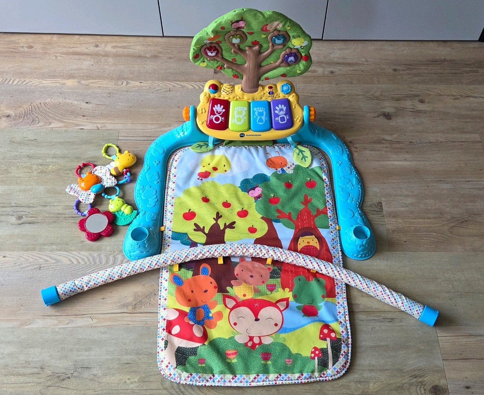 VTech Dierenvriendjes Speelmat met Piano en Speelboog, Ophalen of Verzenden, Zo goed als nieuw, Speelkleed, Met licht