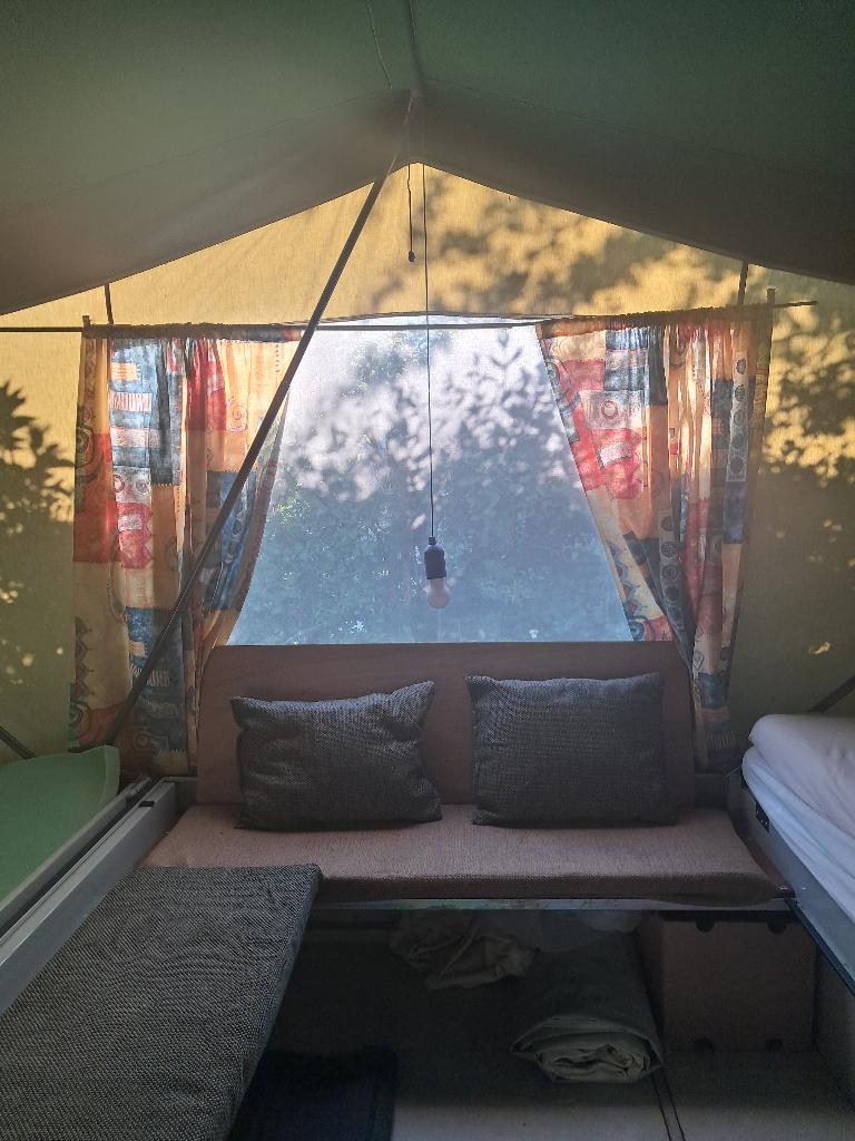 Nette familie s vouwwagen, Caravans en Kamperen, Vouwwagens, Aanwezig, Meer dan 6, Groen, Ophalen