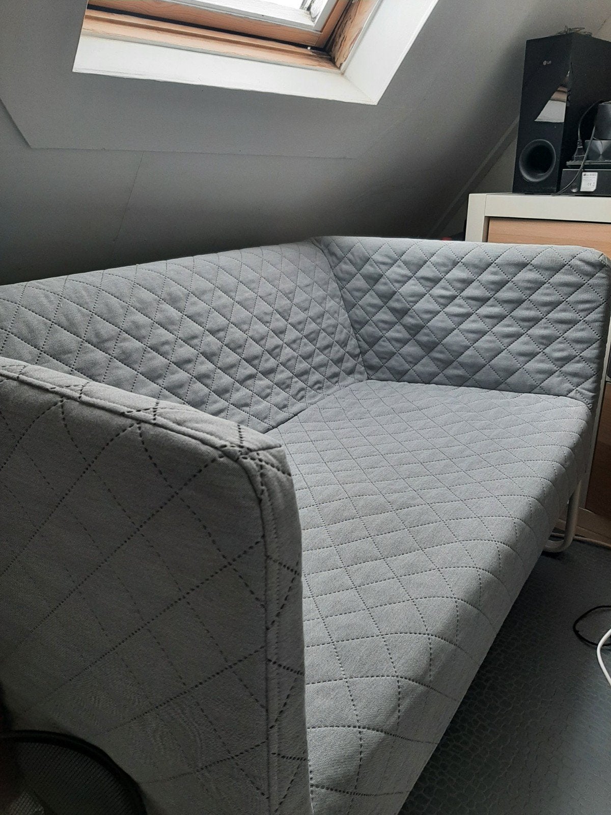 Ikea Knopparp bankje, Ophalen, Tweepersoons, 75 tot 100 cm, Zo goed als nieuw