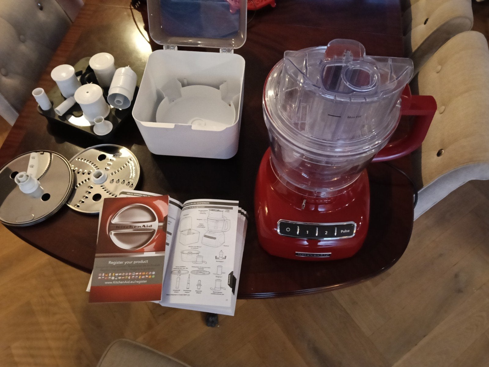 Kitchen Aid 5KFP1335 zo goed als nieuw, Witgoed en Apparatuur, Keukenmixers, Ophalen, 3 snelheden of meer, Zo goed als nieuw, 2 tot 3 liter