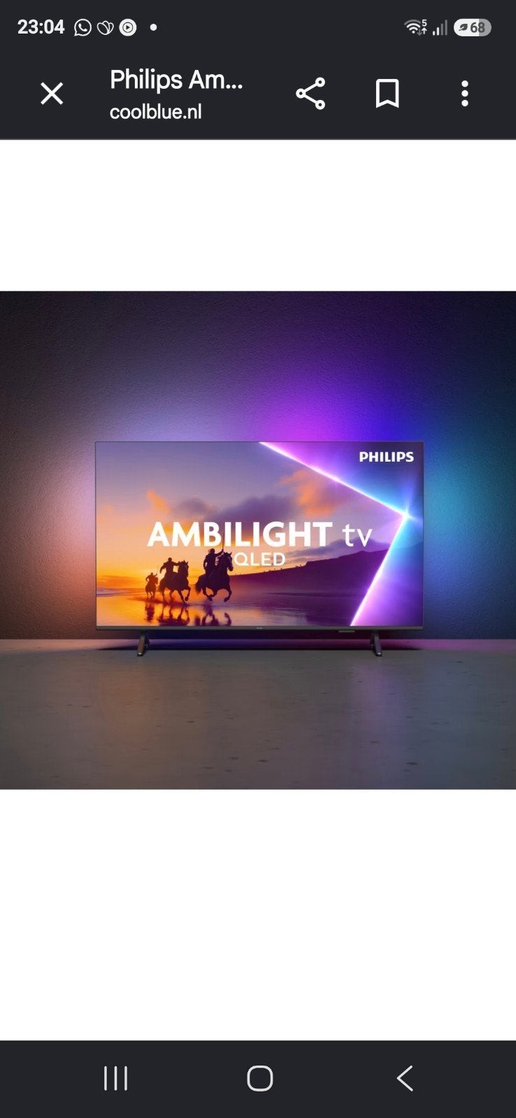 Philips Ambilight QLED TV 55 inch, Philips, QLED, Nieuw, Ophalen of Verzenden