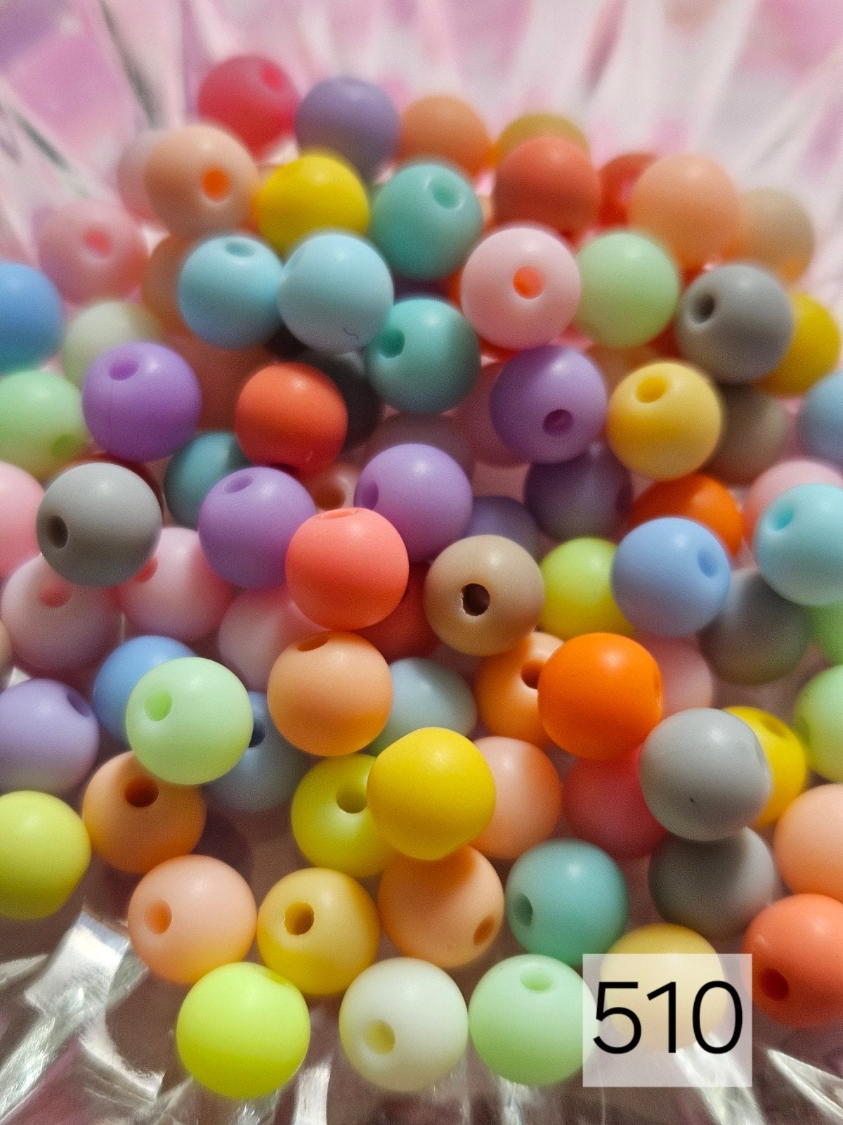 100x pastelkleurige kralen (510), Ophalen of Verzenden, Nieuw, Kraal