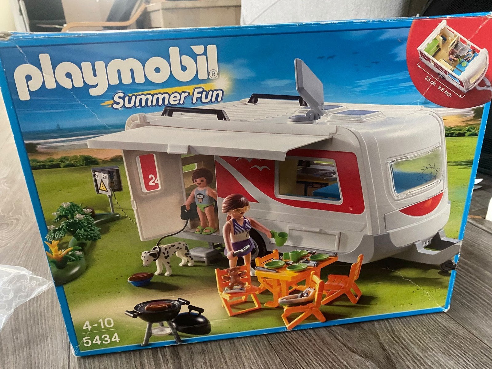 Playmobil Summer Fun Caravan 5434 - Complete set, Ophalen of Verzenden, Zo goed als nieuw, Jongen of Meisje
