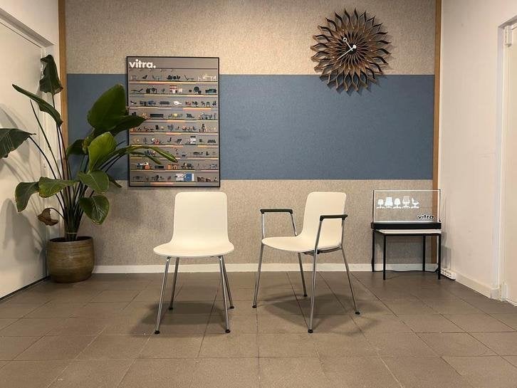 Vitra | Jasper Morrison | HAL Tube | Wit kunststof | 4x, Vitra, Gebruikt, Vitra Artifort Cassina Fritz Hansen Eames Gispen Pastoe Hay