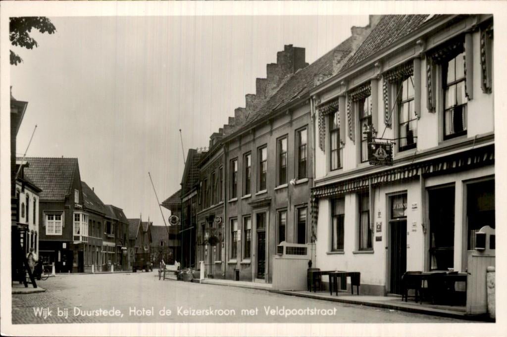 Wijk bij Duurstede - Hotel de Keizerskroon - Veldpoortstraat, Verzamelen, Ophalen of Verzenden, 1920 tot 1940, Ongelopen, Utrecht
