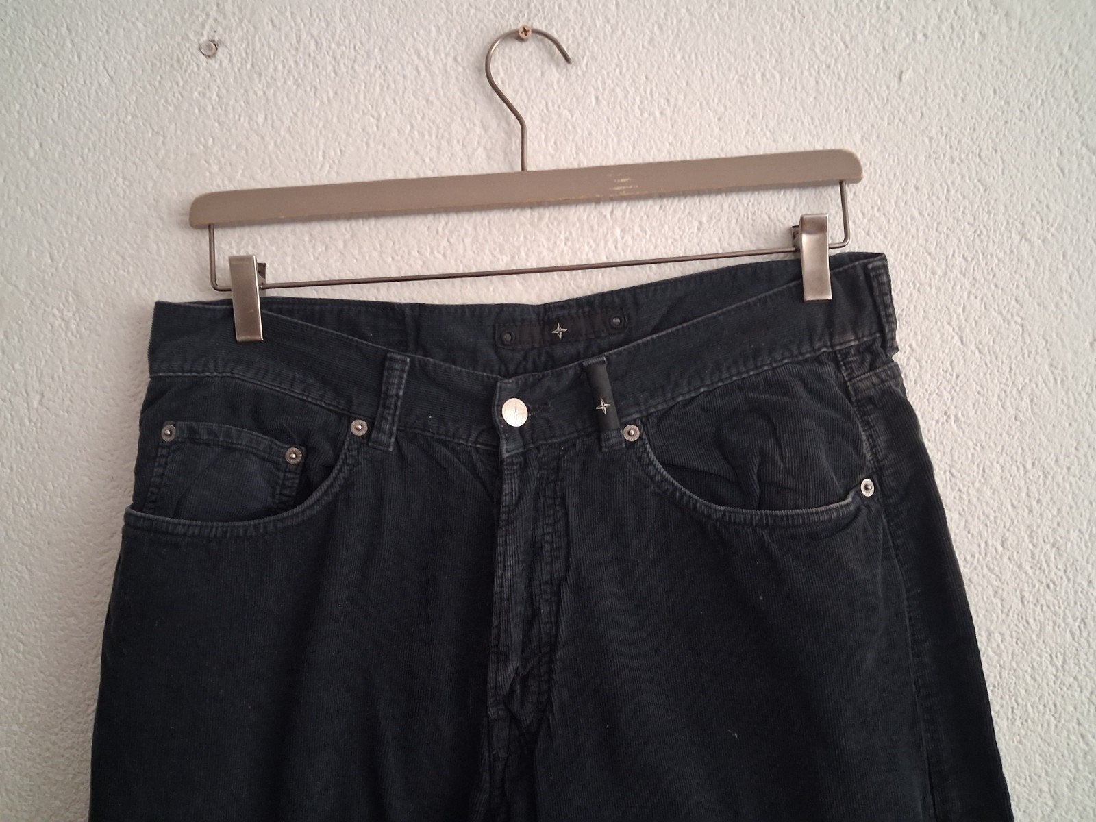 Stone Island Corduroy Broek - Maat W36 L34, Kleding | Heren, Spijkerbroeken en Jeans, W36 - W38 (confectie 52/54), Zwart, Ophalen of Verzenden