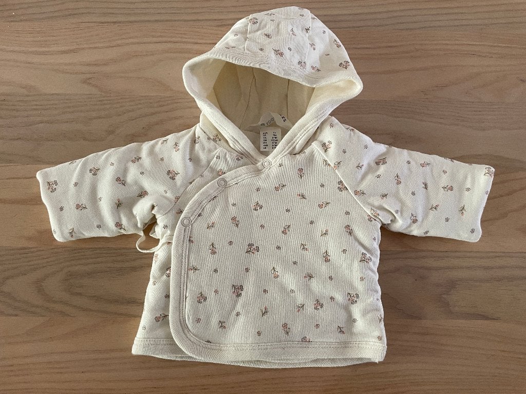 H&M Adorables gevoerd jasje maat 50 bloemen, Meisje, H&M, Nieuw, Ophalen of Verzenden