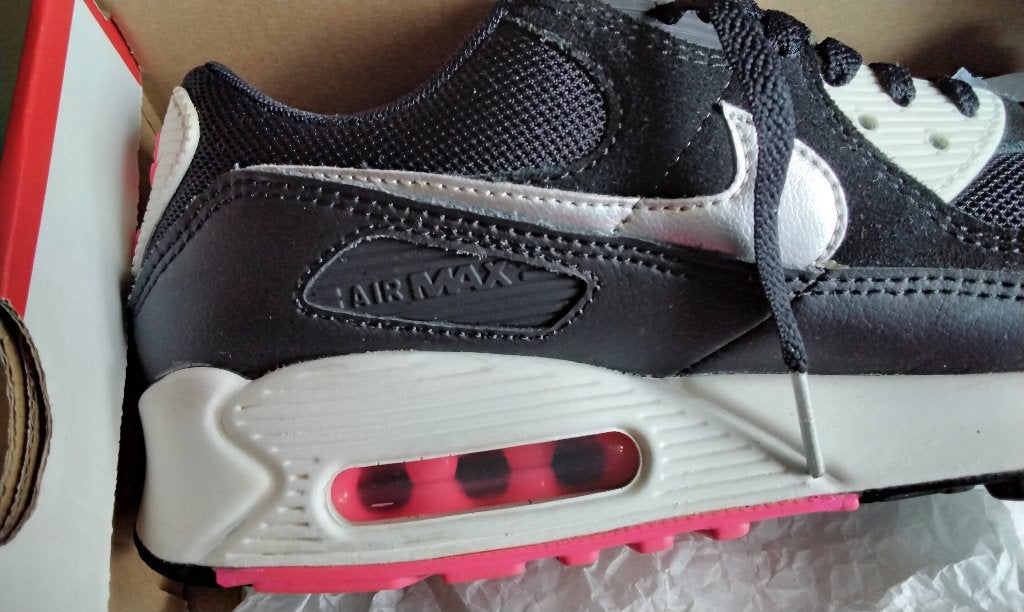 Nike Air Max 90 Zeldzame Sneakers Zwart Roze Zilver mt 40, Nike Air Max 90, Zwart, Ophalen of Verzenden, Sneakers of Gympen