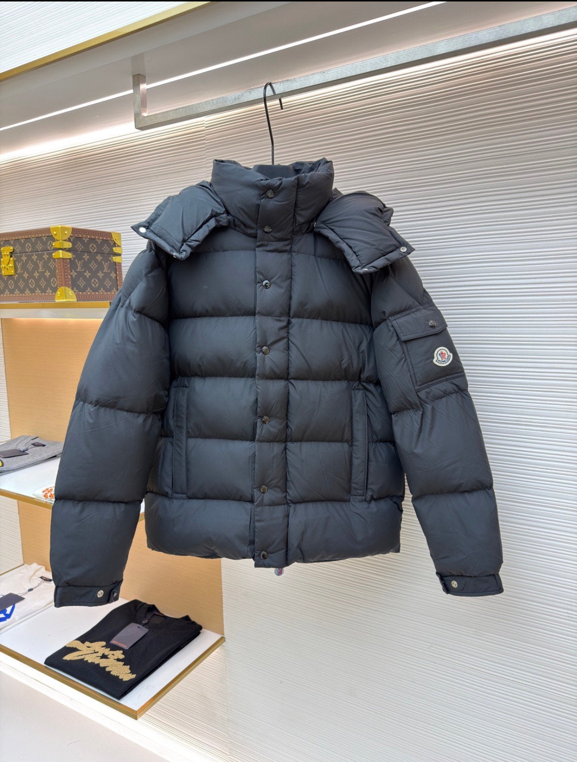 Moncler Maya donsjack heren - Zwart maat S en M, Ophalen of Verzenden, Nieuw, Maat 48/50 (M), Zwart