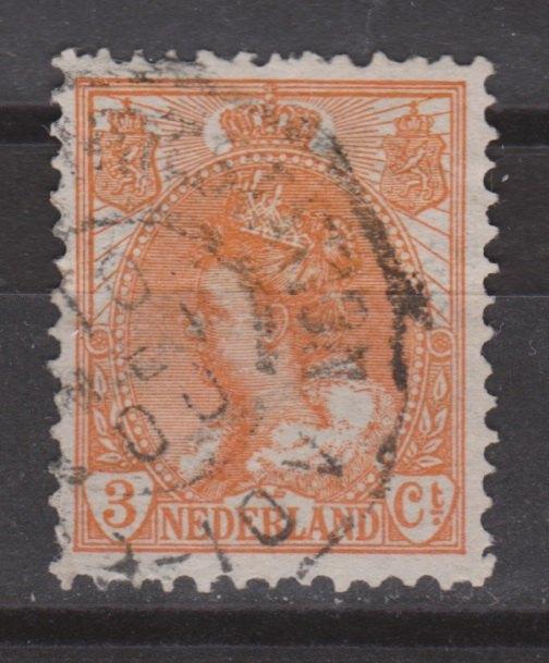 NVPH 56 geb Wilhelmina 1899 ; OUD NEDERLAND per stuk, Postzegels en Munten, Postzegels | Nederland, Gestempeld, T/m 1940, Ophalen of Verzenden
