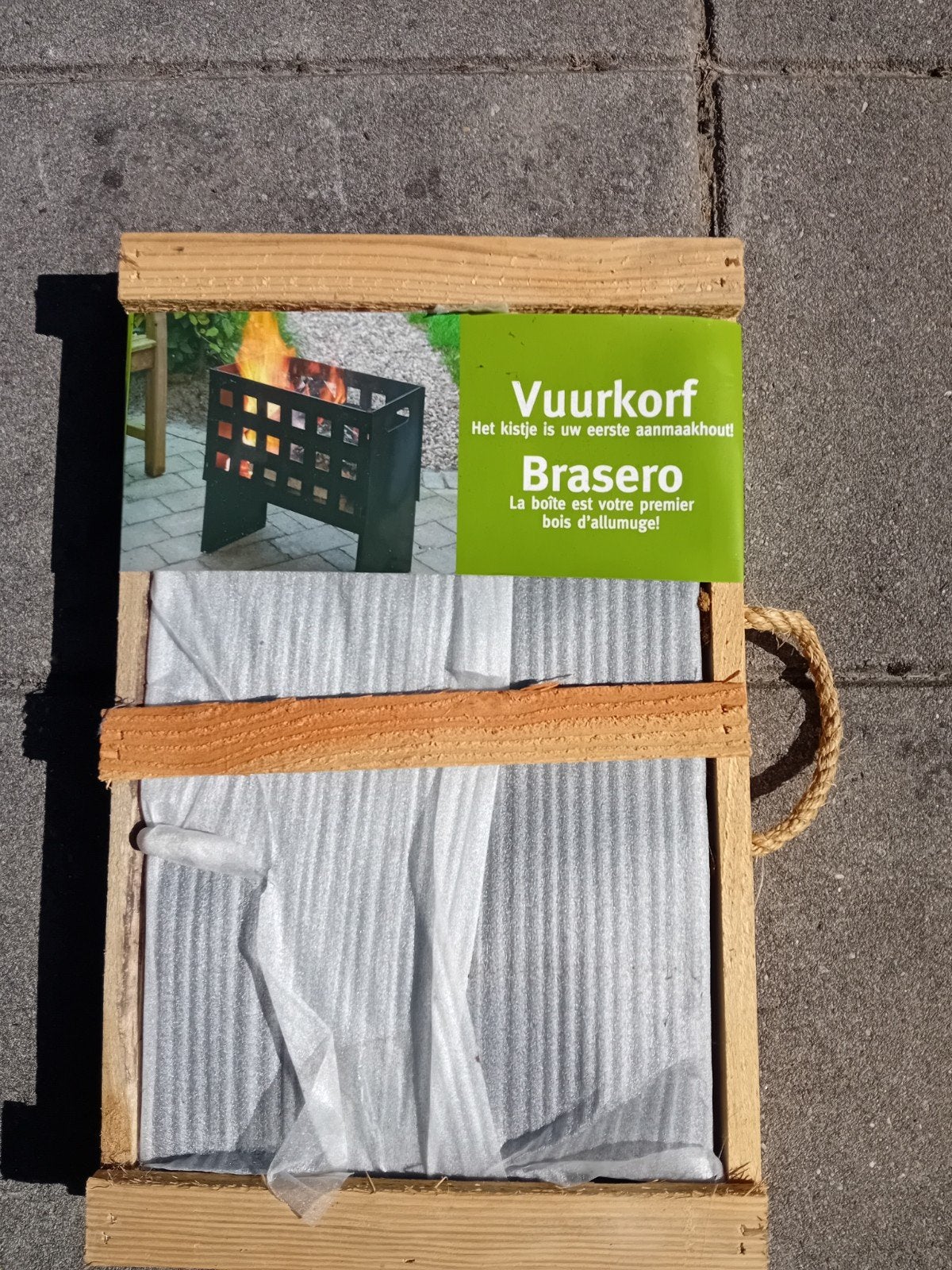 Nieuwe vuurkorf Braser met hout en aanmaakblokjes, Ophalen, Nieuw, Vuurkorf