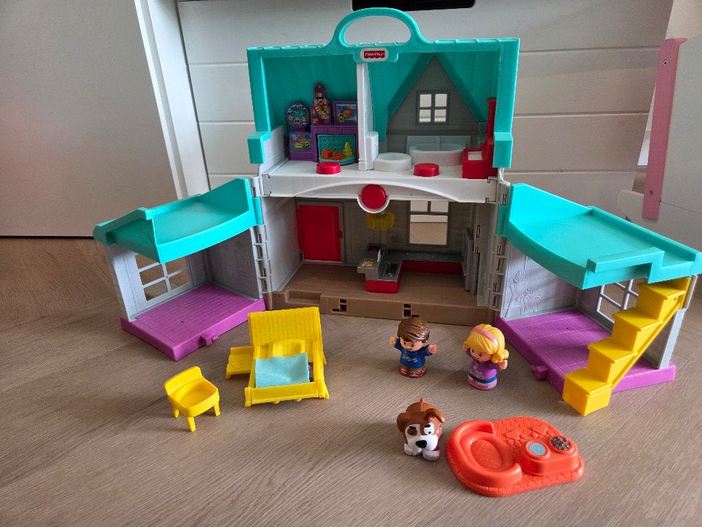 Fisher price huis, Ophalen, Zo goed als nieuw, Speelset, Met licht