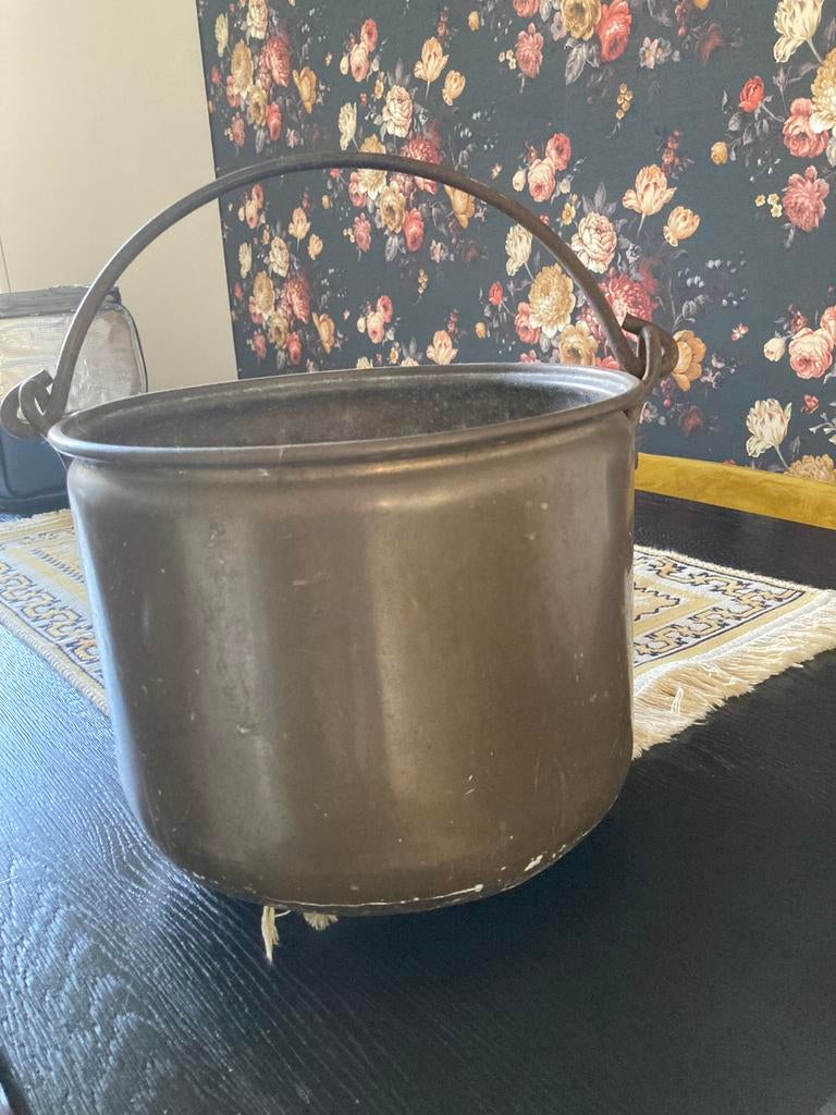 Koperen bak voor planten of haardhout, Ophalen, Koper
