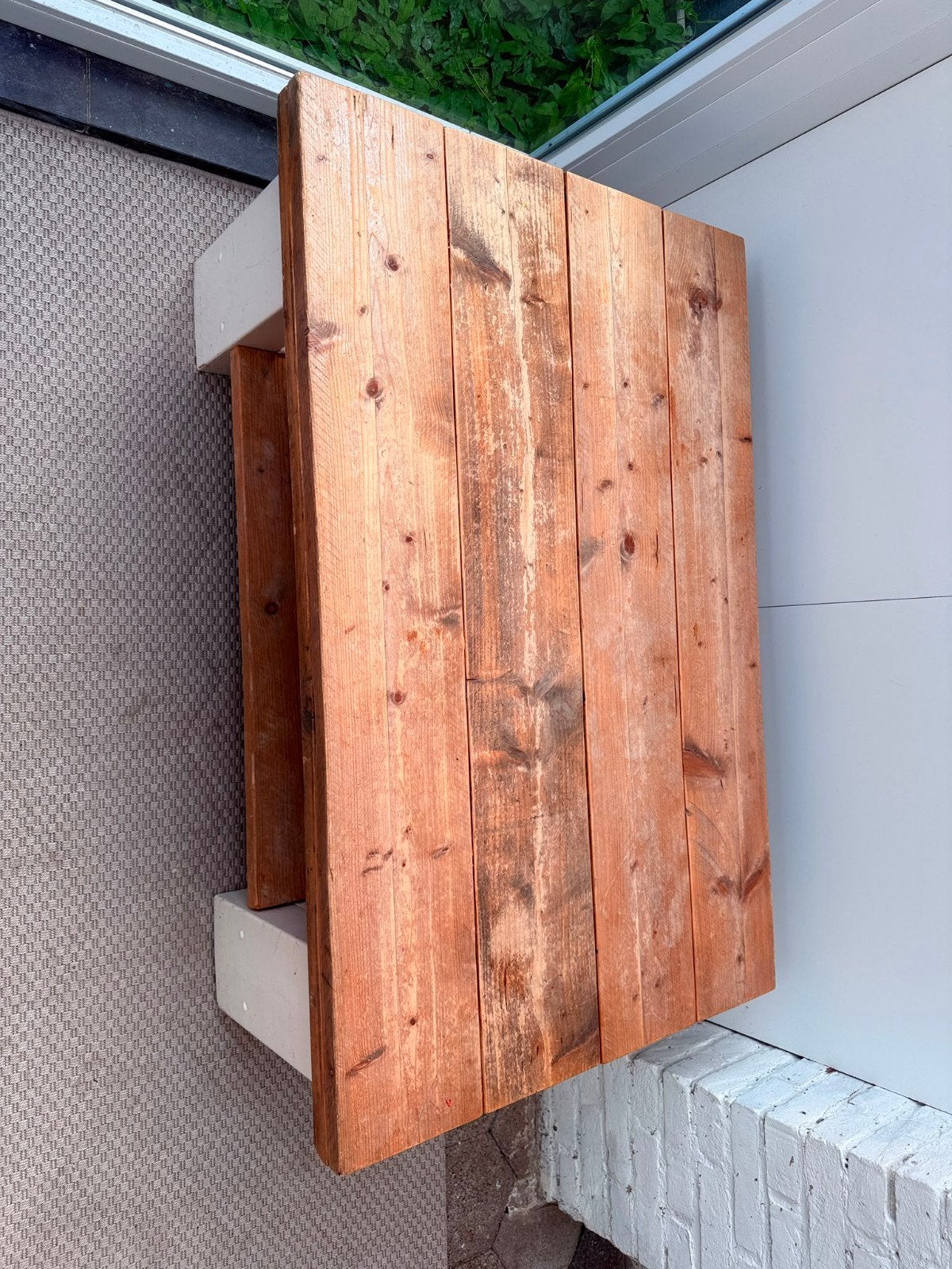 Stevige salontafel van steigerhout, Huis en Inrichting, Ophalen, Gebruikt, Overige houtsoorten