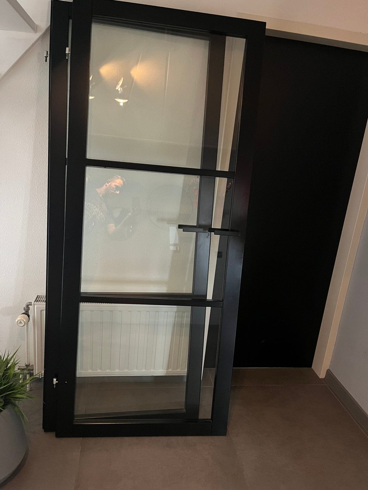 Hornbach PERTURA Binnendeur industrieel zwart 1000 stomp, Ophalen, Gebruikt, Minder dan 80 cm, Binnendeur