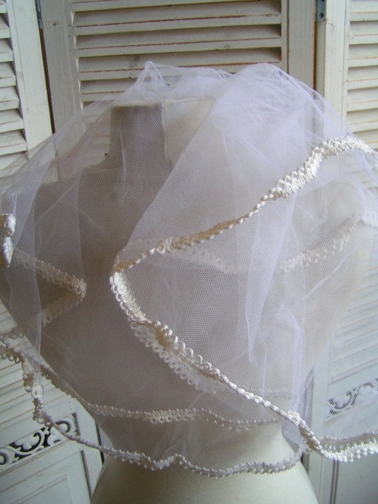 bruidssluier nr CC 259, Verzenden, Zo goed als nieuw, Wit, Accessoires
