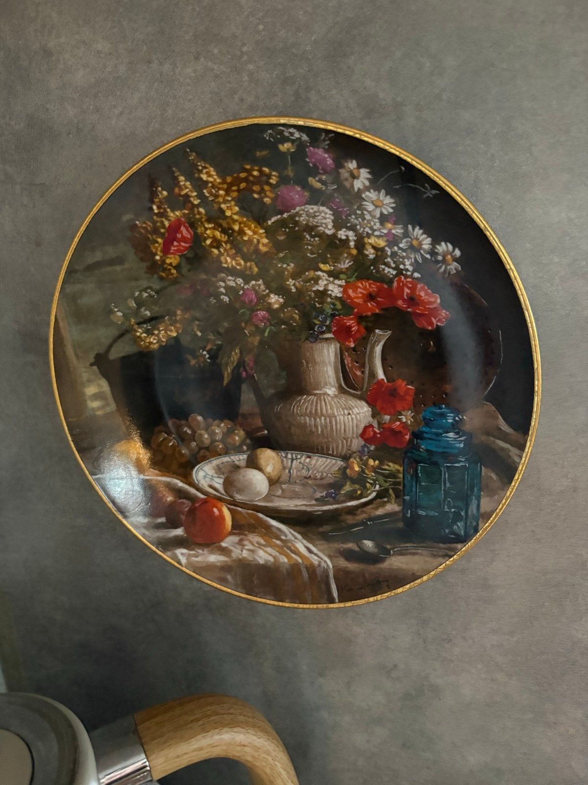 Porseleinen wandbord "Ochtend Stilleven" Koninklijke Mosa 19, Ophalen of Verzenden